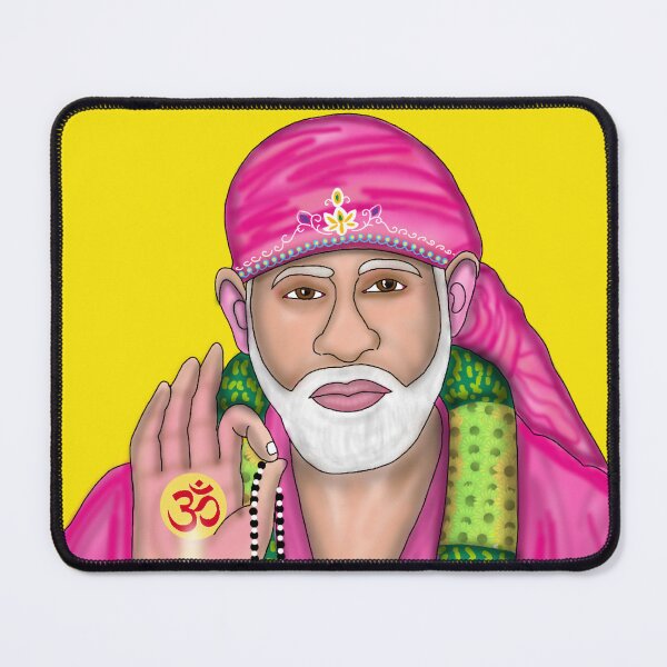 Item preview, Shirdi Sai Baba Artwork | Spiritual Saint Digital Painting Illustration designed and sold by Harshit_Digital_Arts.