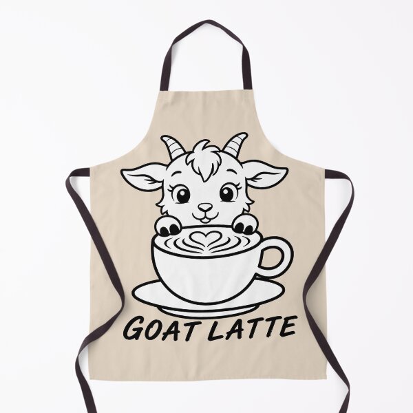 Item preview, ☕ BREWED BEASTIES COLLECTION ☕ - FARM FRIENDS - Goat Latte designed and sold by WheelieGdArt.