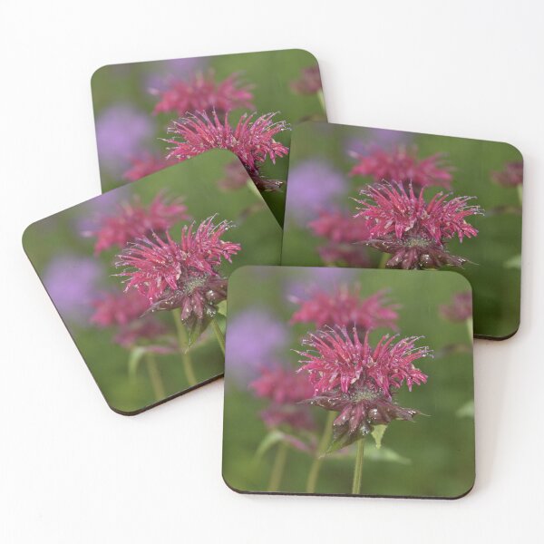 Item preview, Vibrant Crimson Bee Balm Flower Photography designed and sold by TathataPhotos.