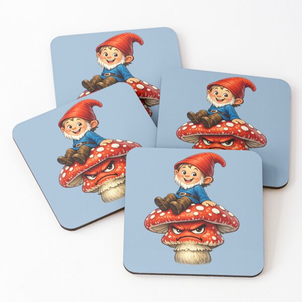Item preview, Personal Space? Not Today! Funny Gnome & Angry Mushroom designed and sold by Alpine-Ink.