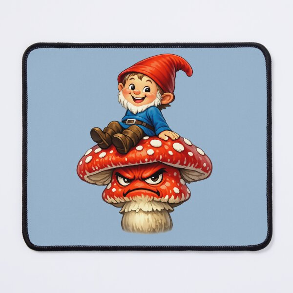 Item preview, Personal Space? Not Today! Funny Gnome & Angry Mushroom designed and sold by Alpine-Ink.