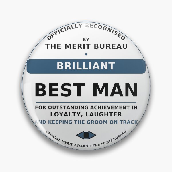 Item preview, Brilliant Best Man Gift | Best Man Thank You & Wedding Party Award designed and sold by TheMeritBureau.