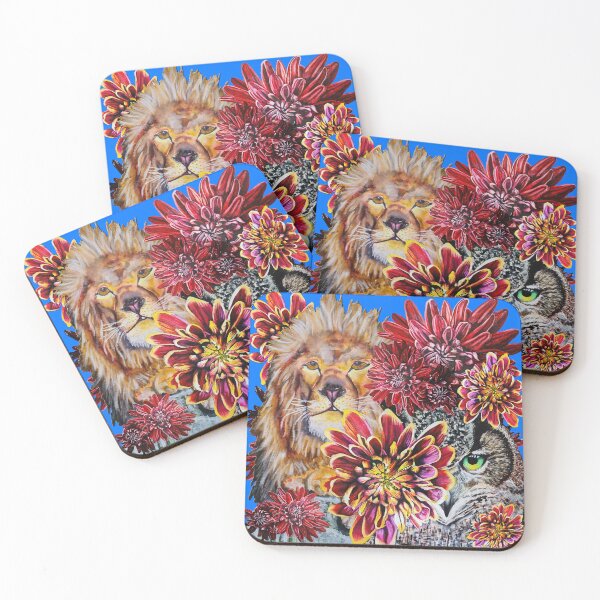 Item preview, Lion, Green Eyed Owl Background 5 designed and sold by nastiaart.