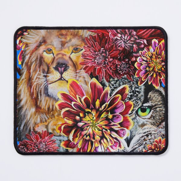 Item preview, Lion, Green Eyed Owl Background 5 designed and sold by nastiaart.