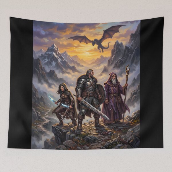 Item preview, Art Dragon Epic Dark Fantasy RPG Sci Fi designed and sold by ART ATTACK ZONE.