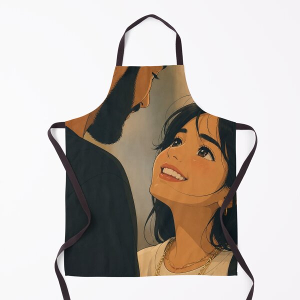 Item preview, Cute Anime Couple Looking in Love Romantic Aesthetic Art designed and sold by Pink Chaos Club.