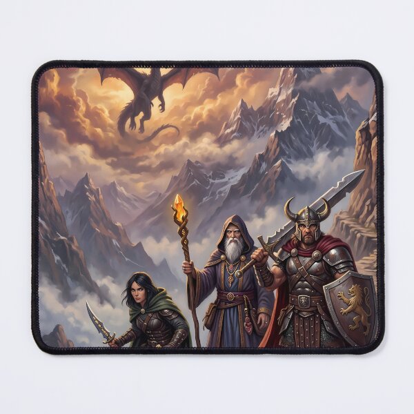 Item preview, Draw Dragon Epic Dark Fantasy RPG Sci Fi designed and sold by ART ATTACK ZONE.