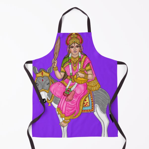 Item preview, Goddess Sheetla Artwork | Divine Hindu Goddess Digital Painting Illustration designed and sold by Harshit_Digital_Arts.
