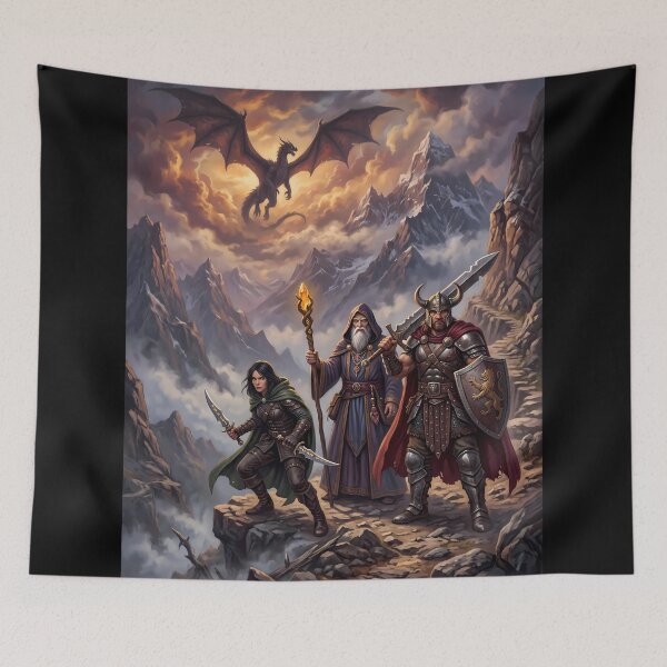 Item preview, Draw Dragon Epic Dark Fantasy RPG Sci Fi designed and sold by ART ATTACK ZONE.