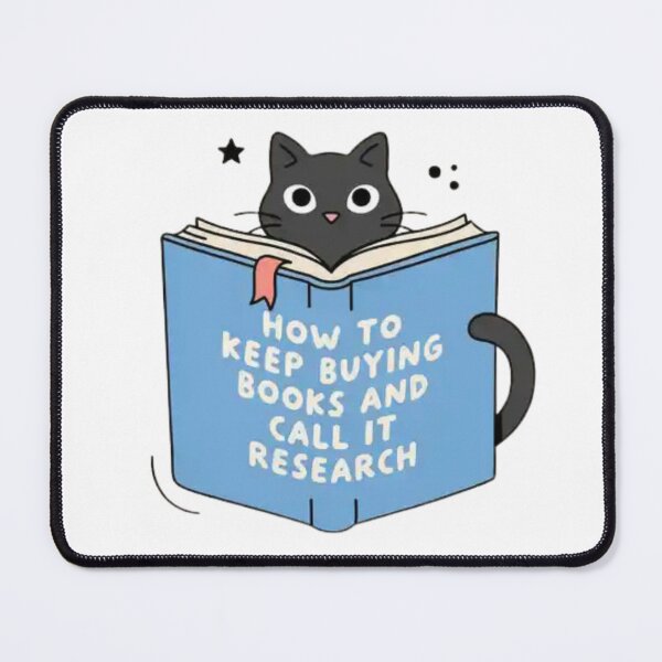 Item preview, Cute Black Cat Reading Books Funny Book Lover Gift for Readers and Bibliophiles designed and sold by Charonde.