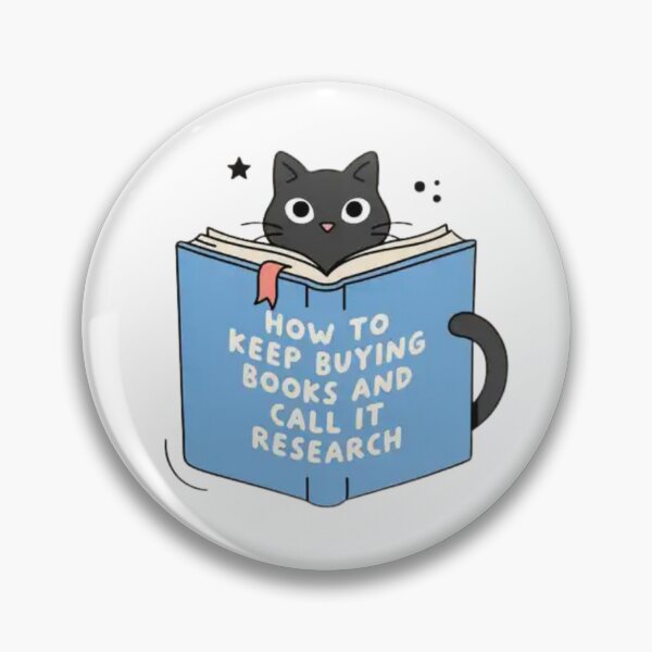 Item preview, Cute Black Cat Reading Books Funny Book Lover Gift for Readers and Bibliophiles designed and sold by Charonde.