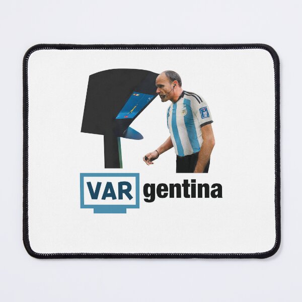 Item preview, VARgentina Funny VAR Referee Arg Football Meme designed and sold by nojany.