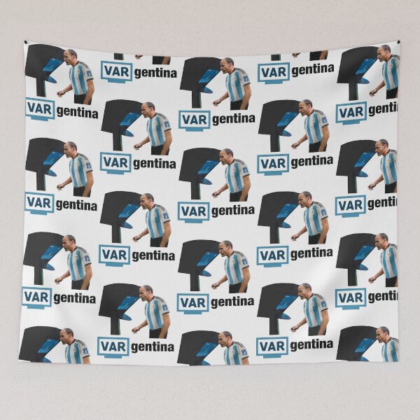 Item preview, VARgentina Funny VAR Referee Arg Football Meme designed and sold by nojany.