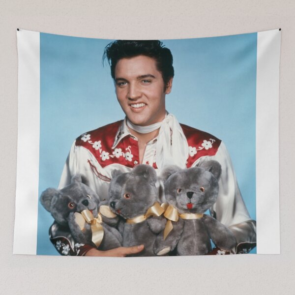 Item preview, Elvis Presley Vintage Teddy Bear Photo - Classic 1957 King of Rock 'N' Roll designed and sold by ElvisVintagePosters.