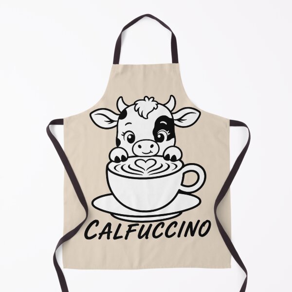 Item preview, ☕ BREWED BEASTIES COLLECTION ☕ - FARM FRIENDS - Calfuccino designed and sold by WheelieGdArt.