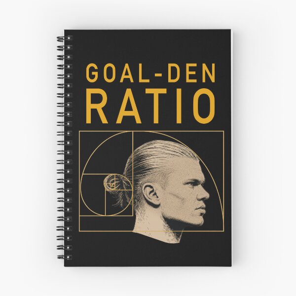 Item preview, Goal-Den Ratio | Erling Haaland Man Bun Norway Fibonacci Spiral designed and sold by pixiedustpaint.