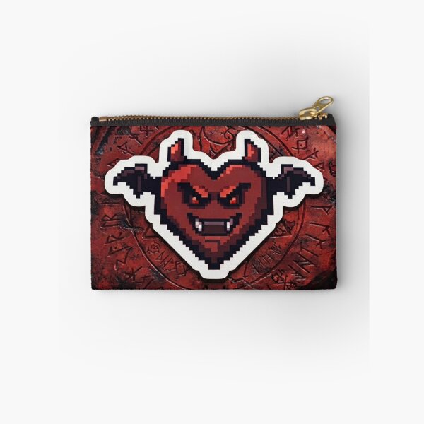 Item preview, Evil Pixel Art Heart - Gaming Style designed and sold by Purpleclomb.