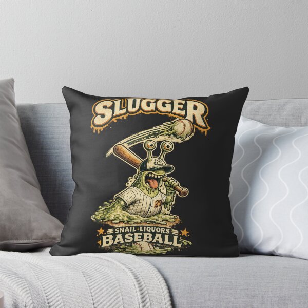 Item preview, Funny Slug Baseball Vintage Cartoon designed and sold by StudioBy-ColorNest.