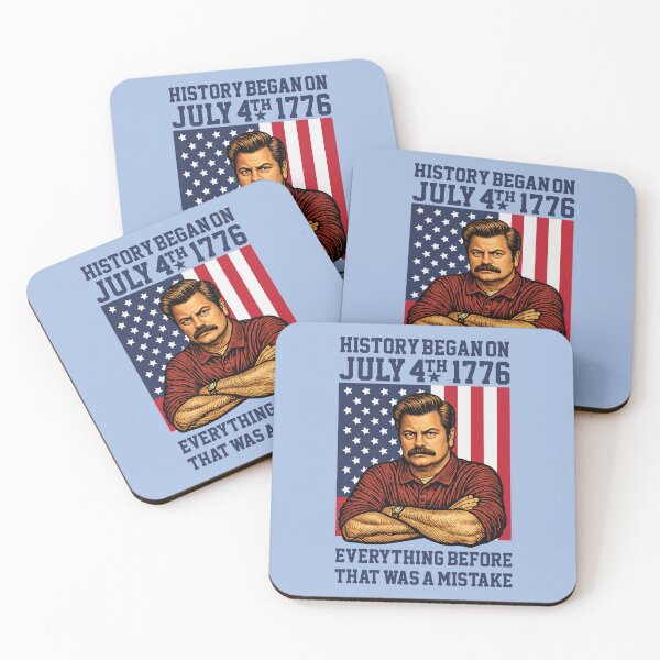 Aperçu de l'œuvre Swanson Quote - July 4th - 1776 créée et vendue par krewyork.