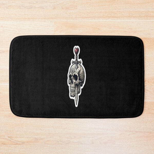 Item preview, Skull with Sword and Heart Style designed and sold by Purpleclomb.