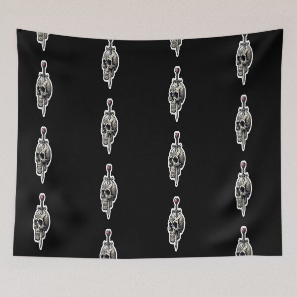 Item preview, Skull with Sword and Heart Style designed and sold by Purpleclomb.