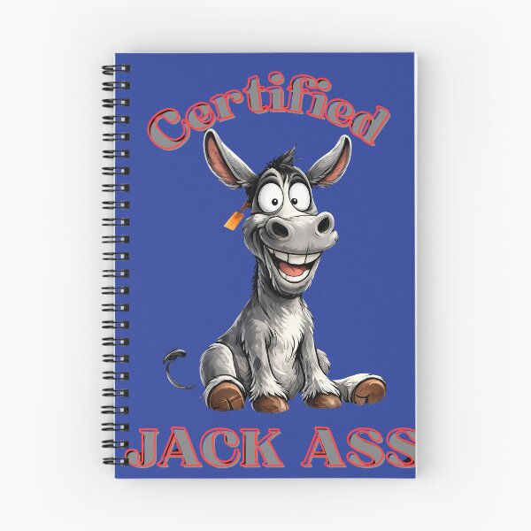 Item preview, Certified Jack Ass Funny Sarcastic Donkey Cartoon designed and sold by digitalbob60.