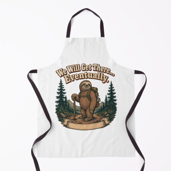 Item preview, We Will Get There Eventually Sloth Hiking  designed and sold by freshwear design.
