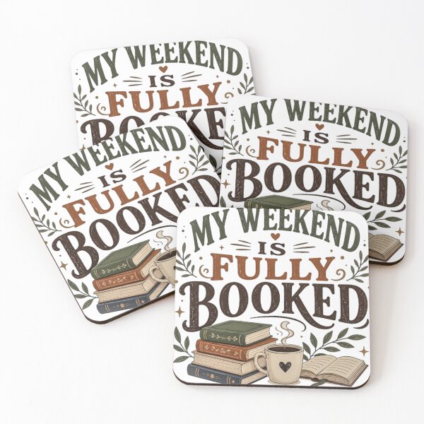 Item preview, My Weekend Is Fully Booked – Funny Book Lover Reading Gift designed and sold by StockAnime.