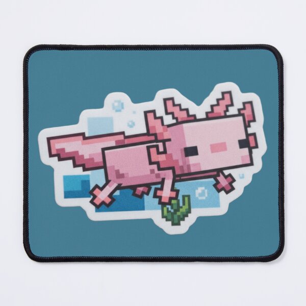 Item preview, Axolotl Pixel Art Pink Gamer Style designed and sold by Purpleclomb.