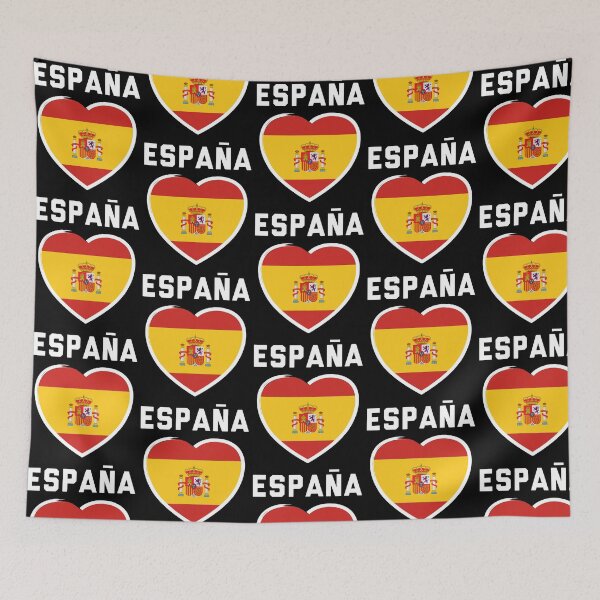 Artikelvorschau, Spanien-Herzflagge – Grafik des spanischen Stolzes entworfen und verkauft von nojany.