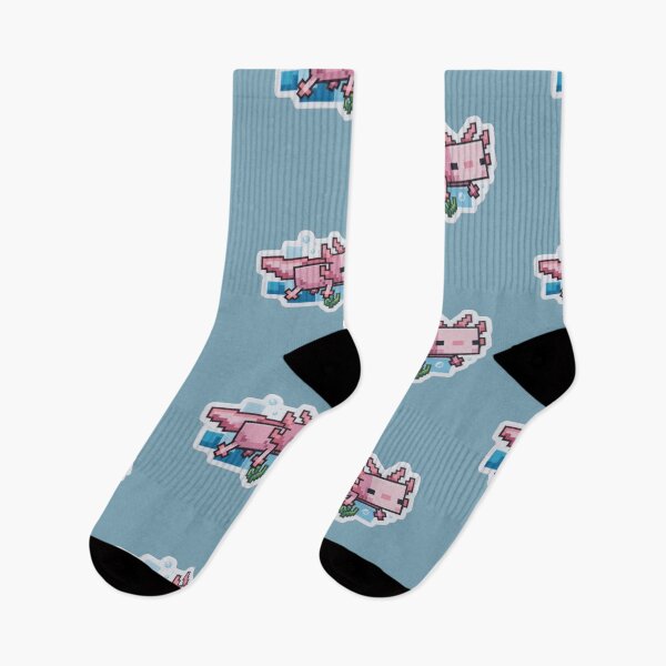 Item preview, Axolotl Pixel Art Pink Gamer Style designed and sold by Purpleclomb.