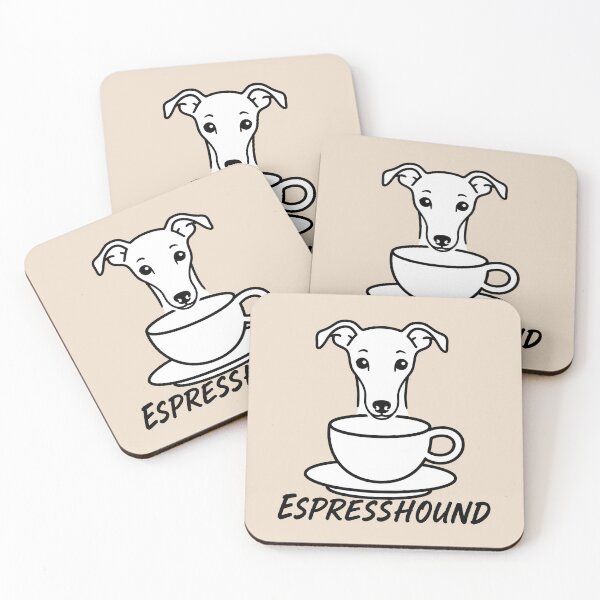 Item preview, ☕ BREWED BEASTIES COLLECTION ☕ - PET PALS - Espresshound  designed and sold by WheelieGdArt.