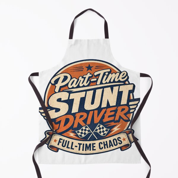 Item preview, Part‑Time Stunt Driver - Full‑Time Chaos designed and sold by Automotive Art by Greg.