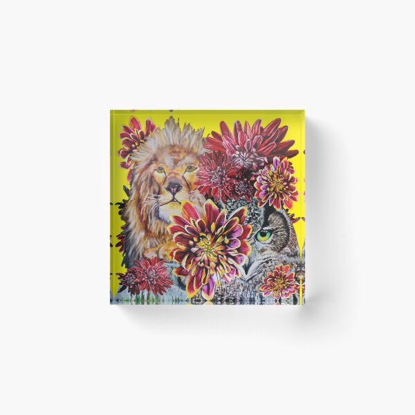 Item preview, Lion, Green Eyed Owl Background 8 designed and sold by nastiaart.