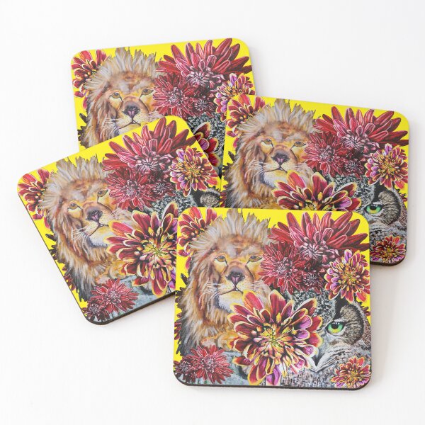 Item preview, Lion, Green Eyed Owl Background 8 designed and sold by nastiaart.