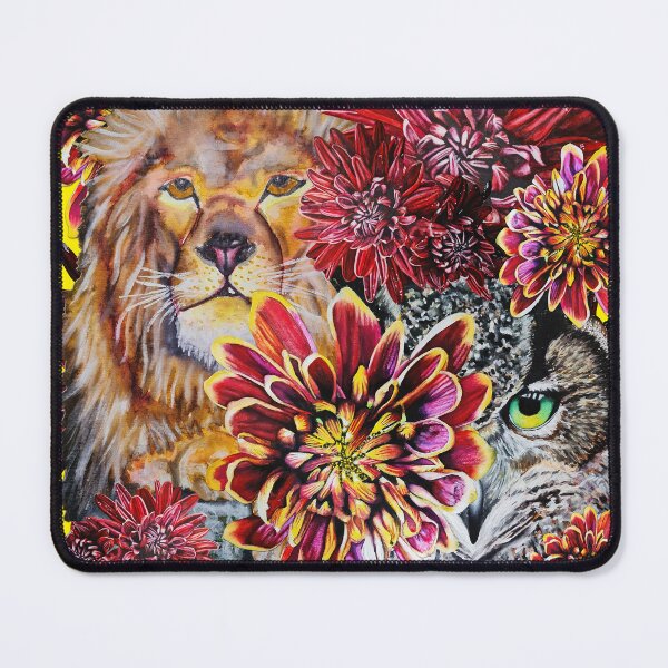 Item preview, Lion, Green Eyed Owl Background 8 designed and sold by nastiaart.