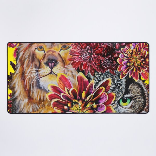 Item preview, Lion, Green Eyed Owl Background 8 designed and sold by nastiaart.