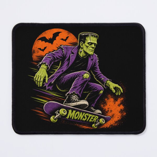 Item preview, Frankenstein Skateboarding Vintage Halloween designed and sold by Nacho Average Designs.
