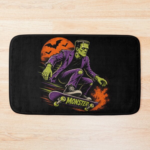 Item preview, Frankenstein Skateboarding Vintage Halloween designed and sold by Nacho Average Designs.