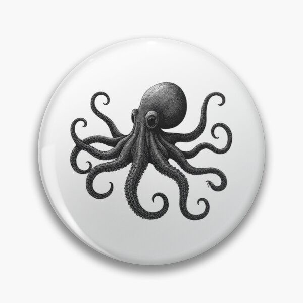 Item preview, Vintage Engraved Octopus Illustration Design designed and sold by Oddifys.