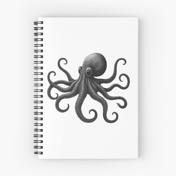 Item preview, Vintage Engraved Octopus Illustration Design designed and sold by Oddifys.