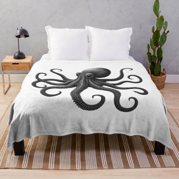 Item preview, Vintage Engraved Octopus Illustration Design designed and sold by Oddifys.