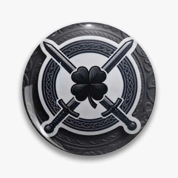 Item preview, Celtic Lucky Clover and Warrior Swords - Minimalist Design designed and sold by Purpleclomb.