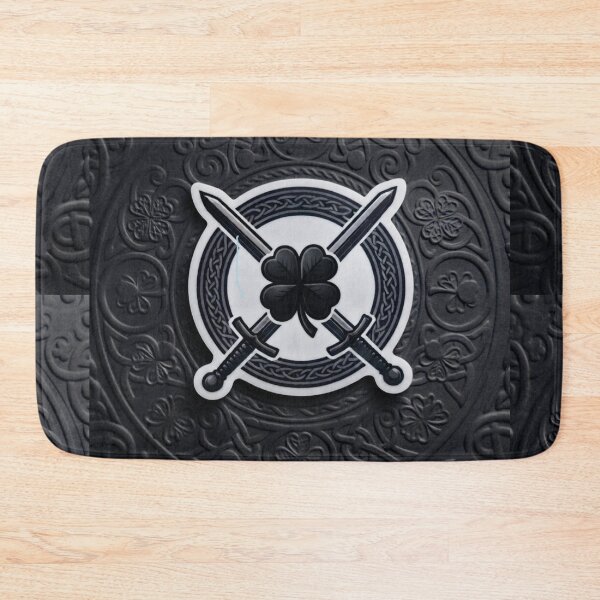 Item preview, Celtic Lucky Clover and Warrior Swords - Minimalist Design designed and sold by Purpleclomb.