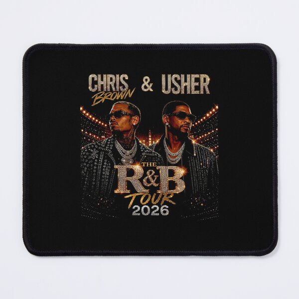 Item preview, Chris Brown & Usher The R&B Tour 2026 Concert Rap Hip Hop Fan designed and sold by nojany.