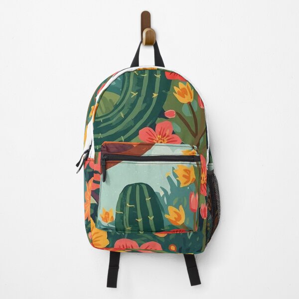Item preview, Folk Art Cactus with Sombrero | Decorative Floral Illustration Inspired by Mexico designed and sold by NomadikStudio.
