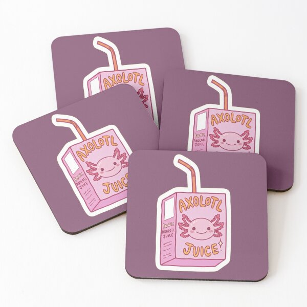 Item preview, Kawaii Axolotl Juice Box - Cute Pink Axolotl Illustration designed and sold by Purpleclomb.