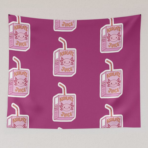 Item preview, Kawaii Axolotl Juice Box - Cute Pink Axolotl Illustration designed and sold by Purpleclomb.