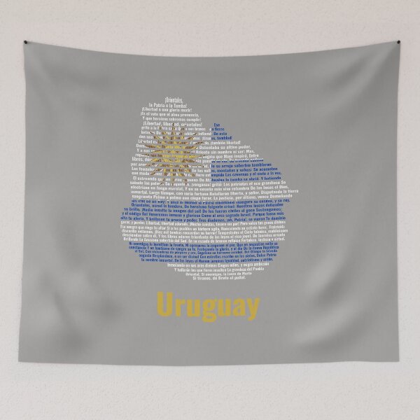 Item preview, Uruguay Map - National Anthem & Flag designed and sold by JR78.