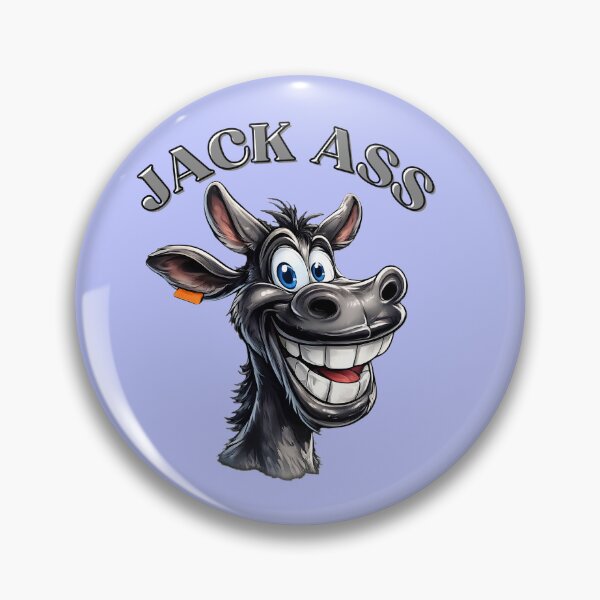 Item preview, Dibujo animado de un burro sonriente y gracioso designed and sold by digitalbob60.